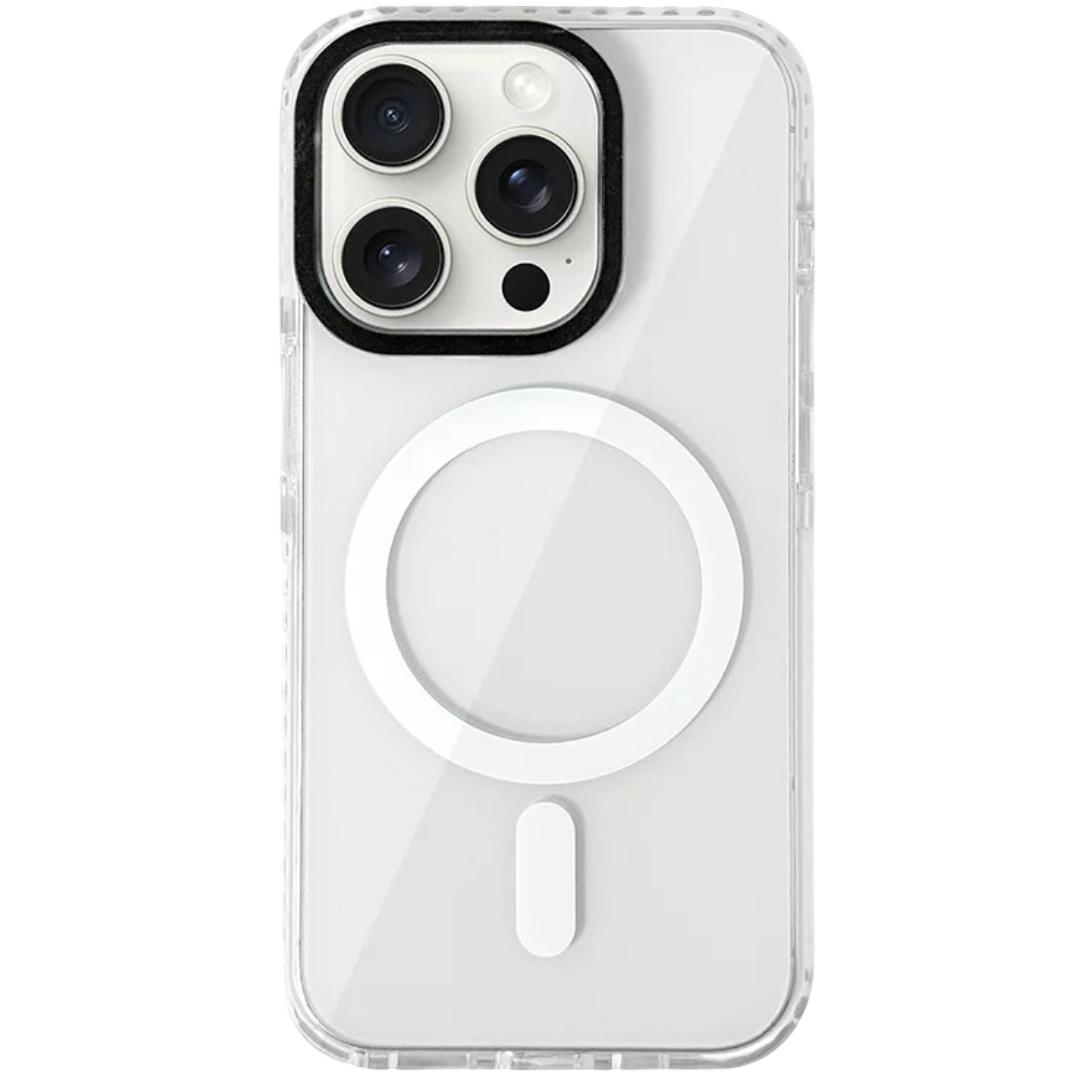 Transparent Neon white iphone