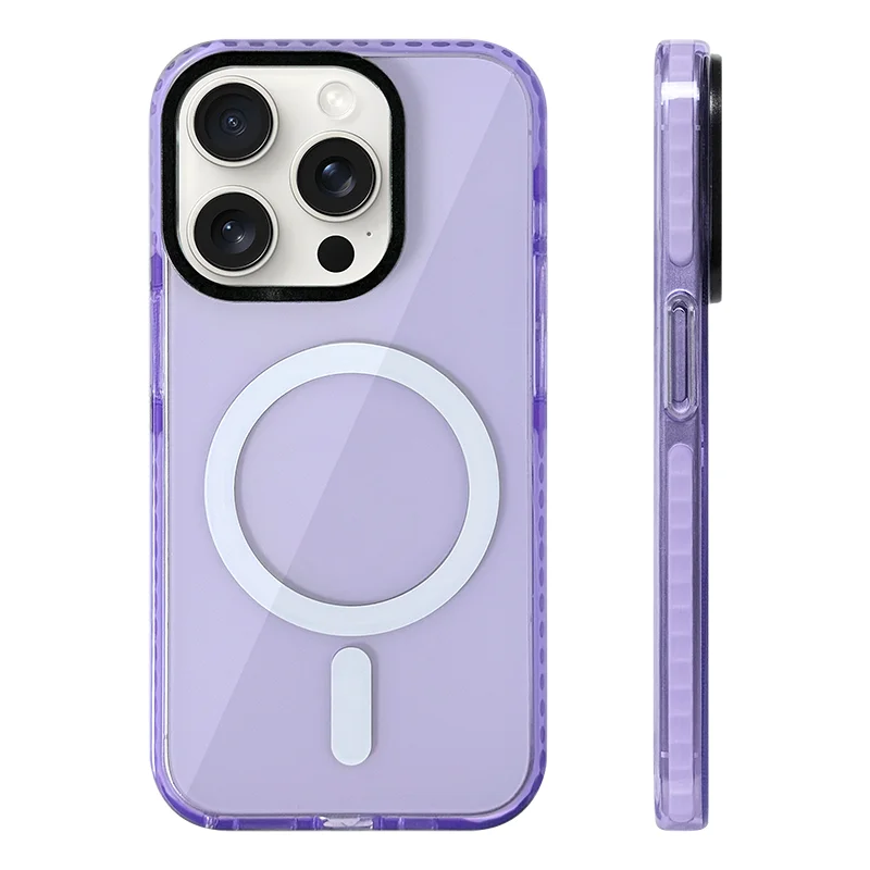 Transparent Neon lavende iphone