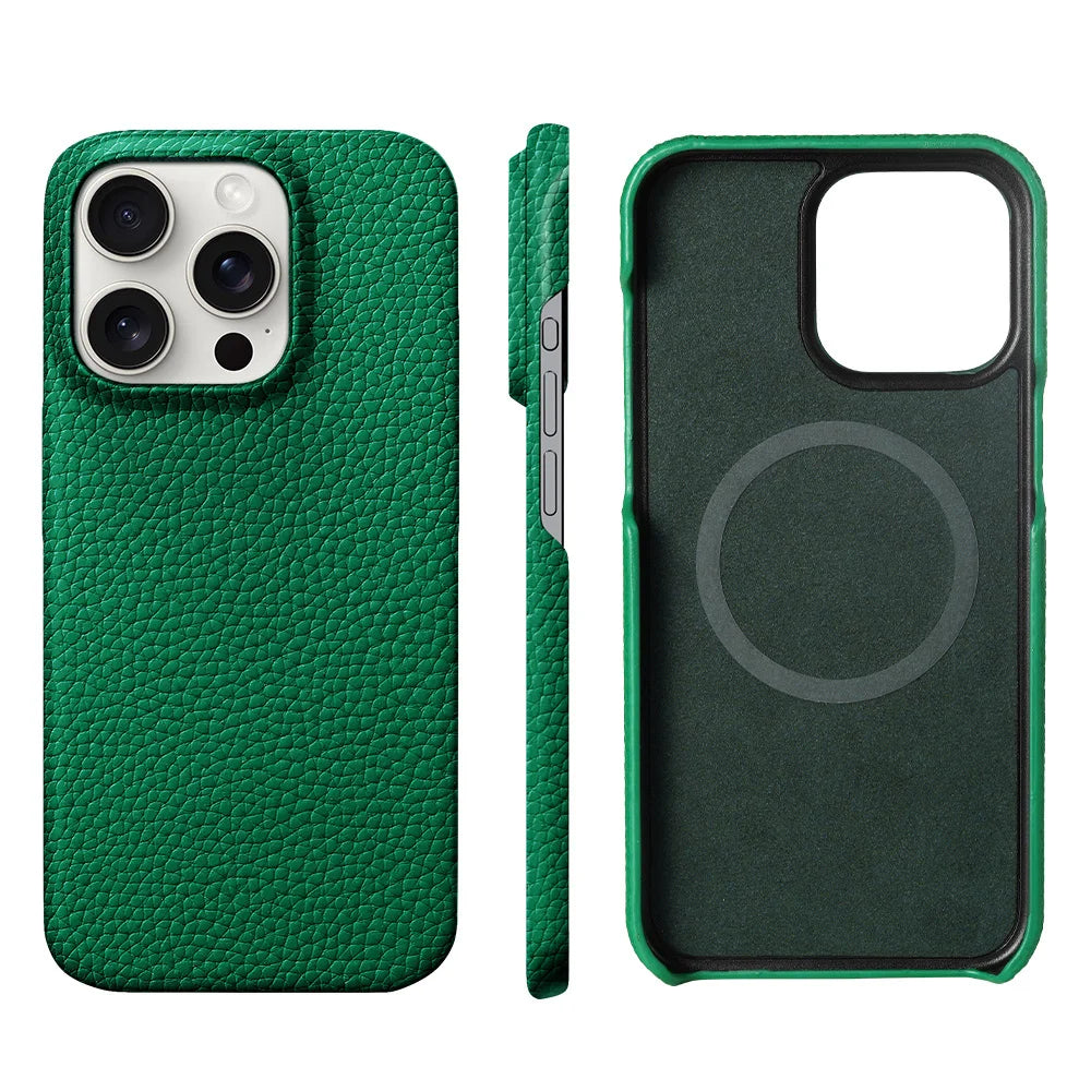 cuir green iphone magsafe