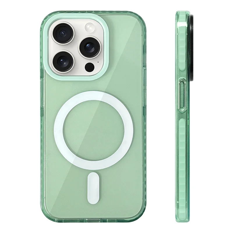Transparent Neon green iphone