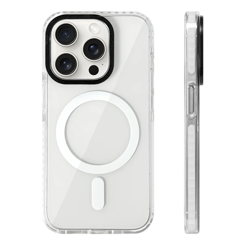 Transparent Neon white iphone