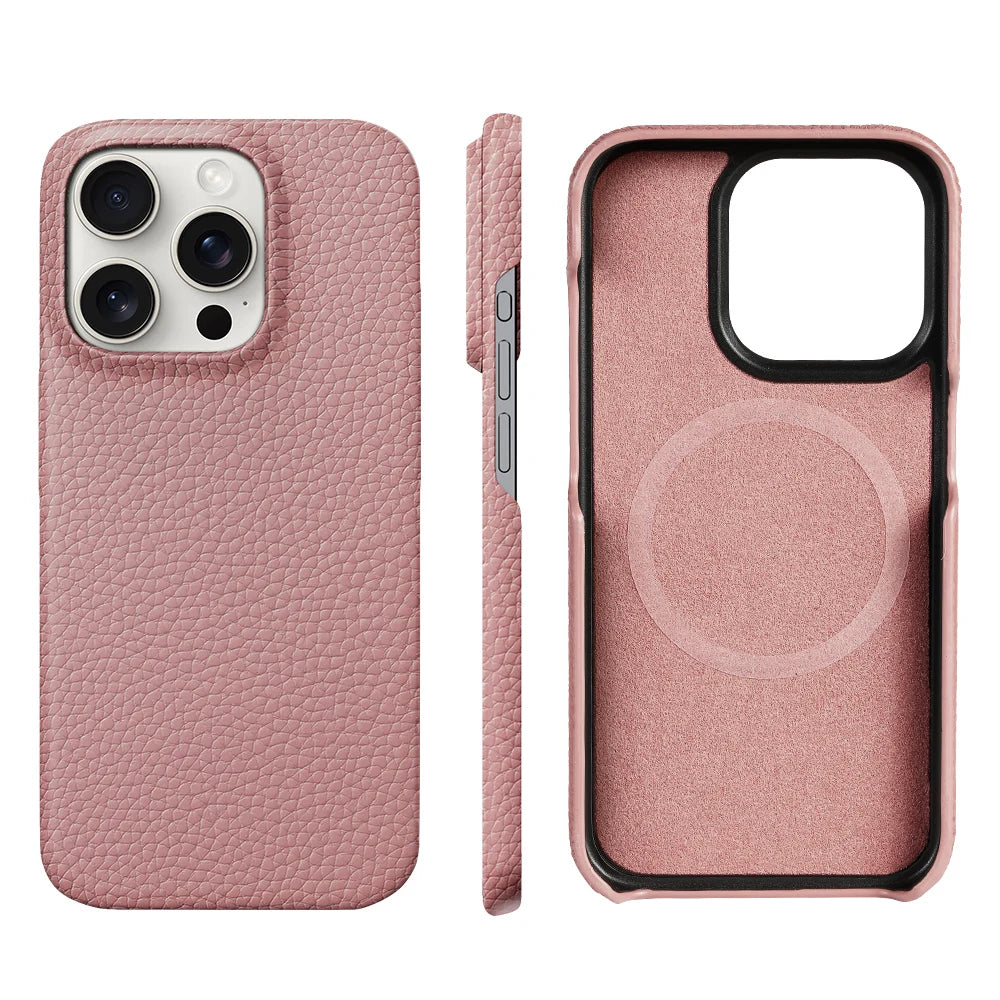 cuir pink iphone magsafe