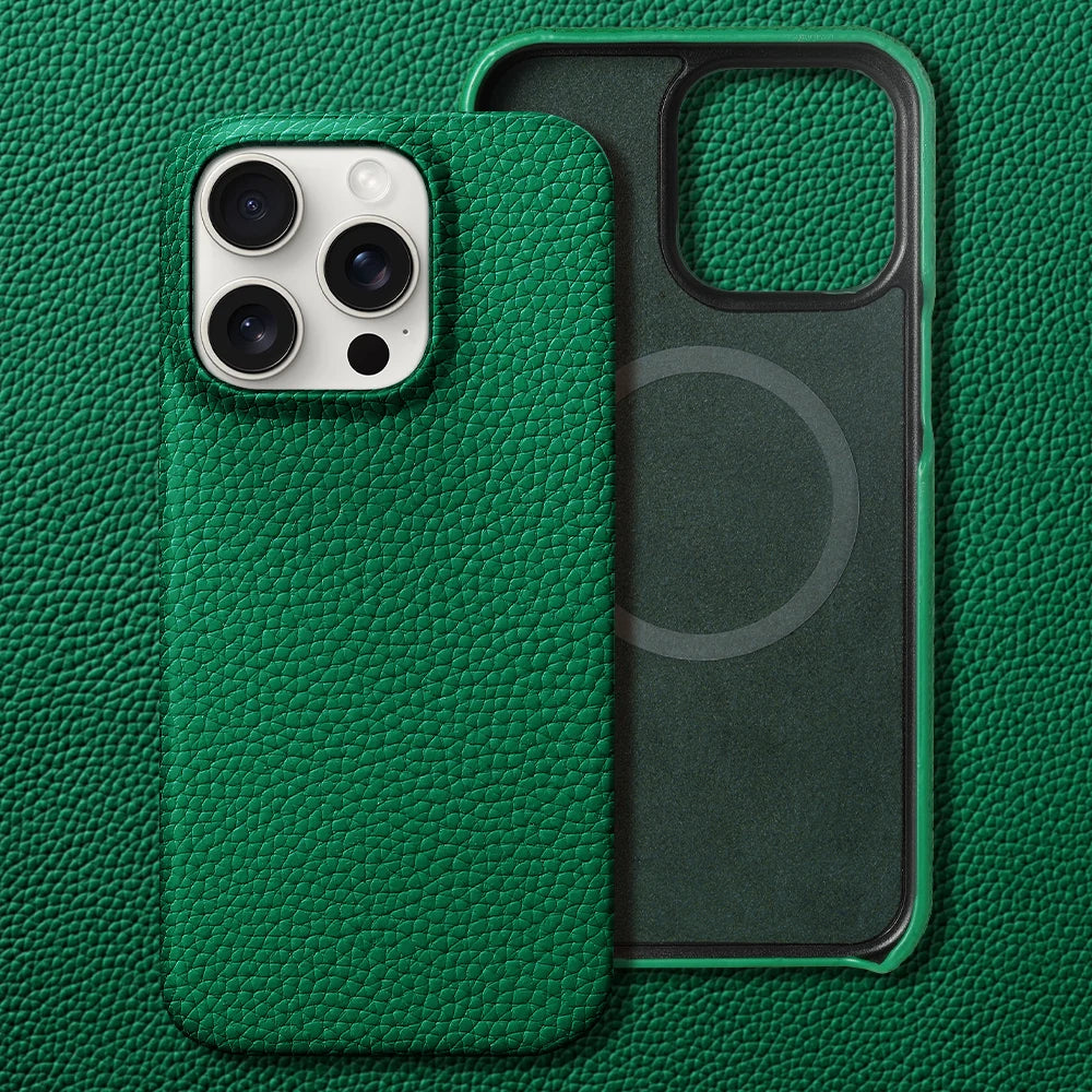 cuir green iphone magsafe