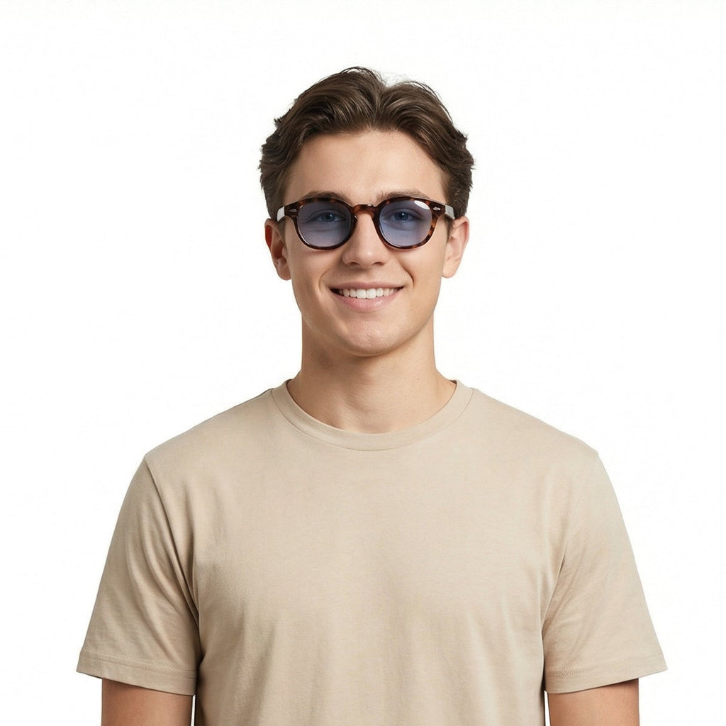 classic leopard blue