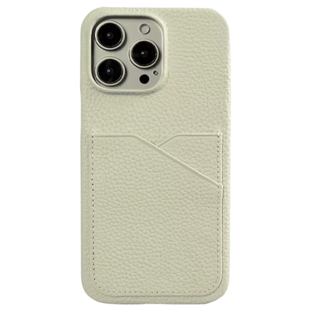 White Case porte carte cuir