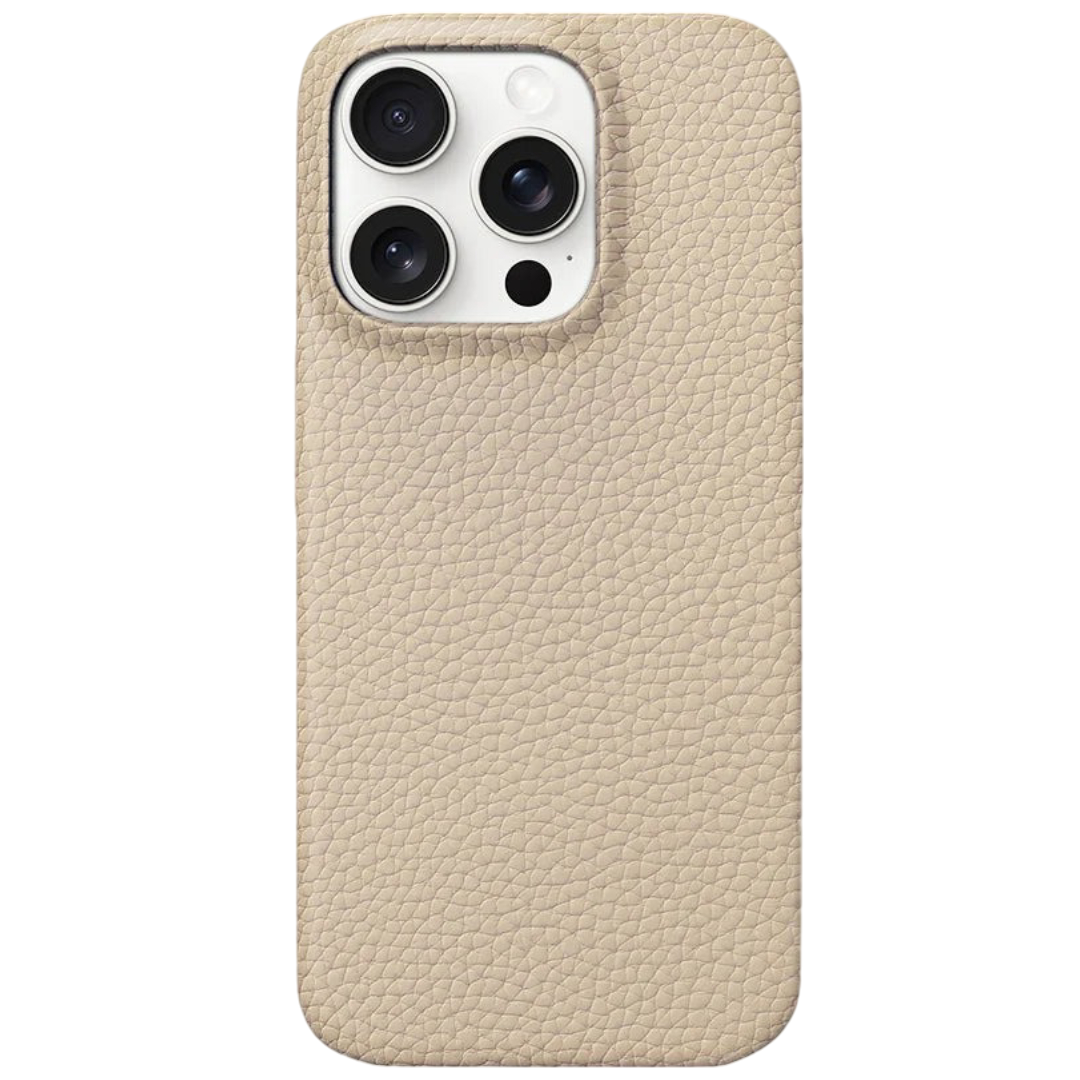 cuir beige iphone magsafe