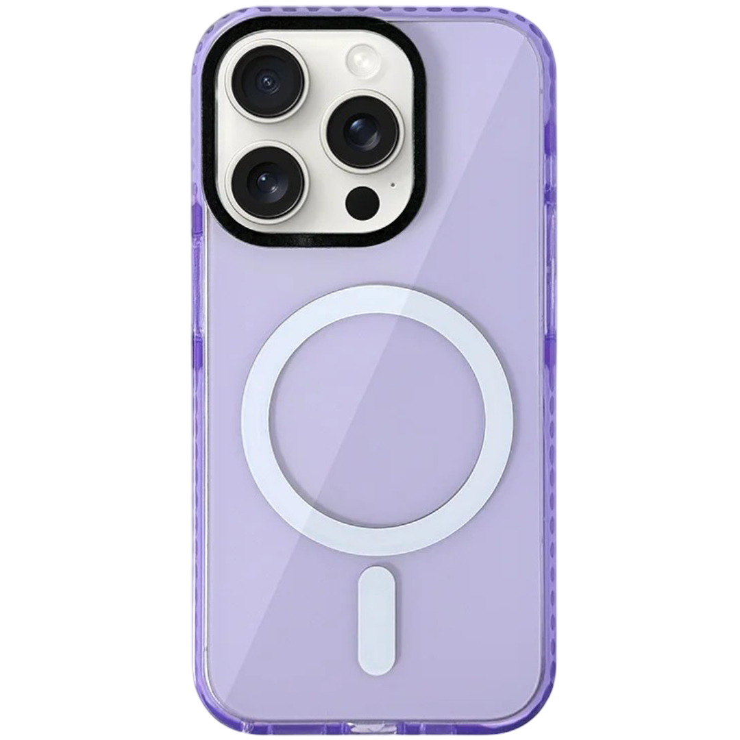 Transparent Neon lavende iphone