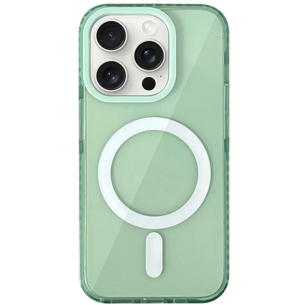 Transparent Neon green iphone