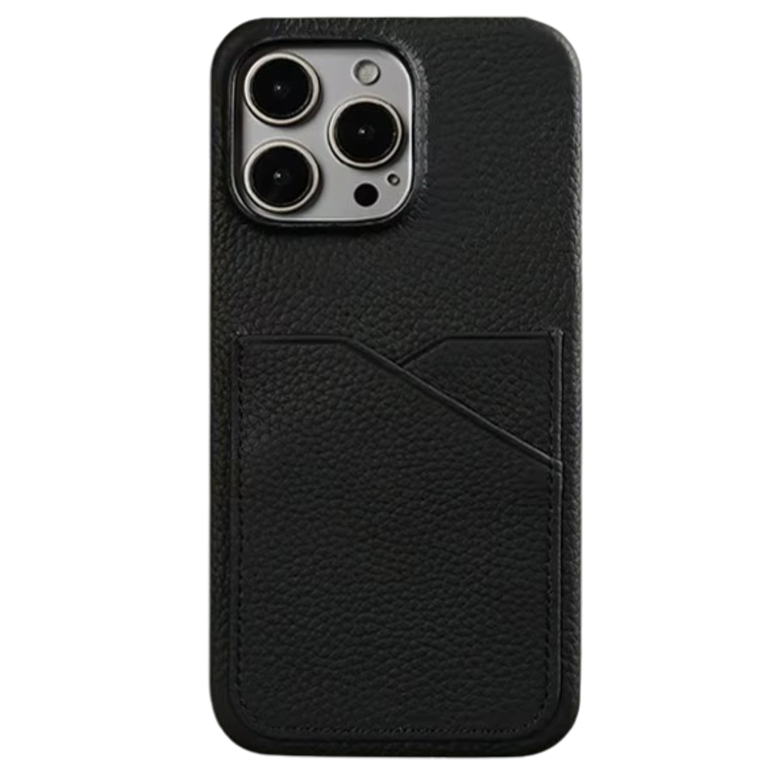 black Case porte carte cuir