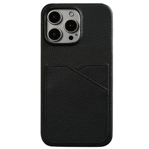 black Case porte carte cuir